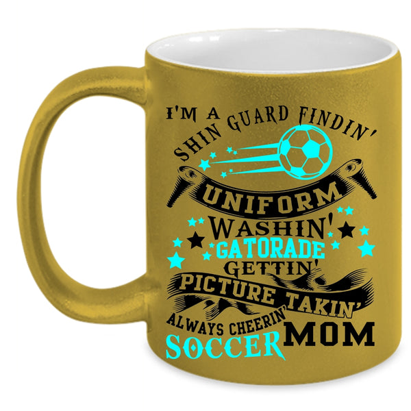 Cute Soccer Mom Coffee Mug, I'm A Soccer Mom Accent Mug