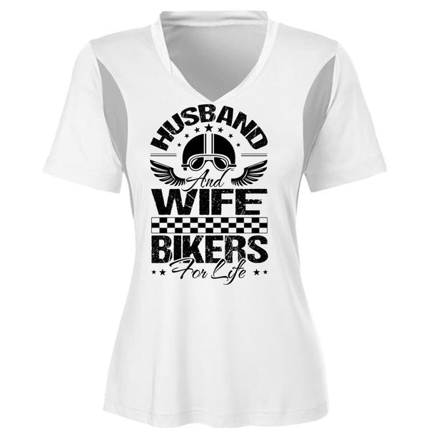 Husband And Wife Bikers For Life T Shirt, I Love Biker T Shirt, Awesome T-Shirts