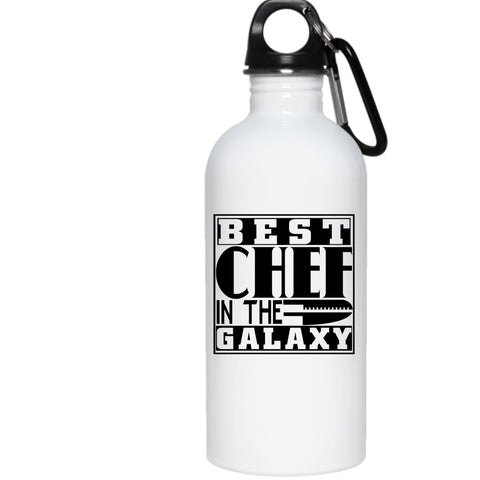 Best Chef In The Galaxy 20 oz Stainless Steel Bottle,Awesome Gift For Chef Outdoor Sports Water Bottle