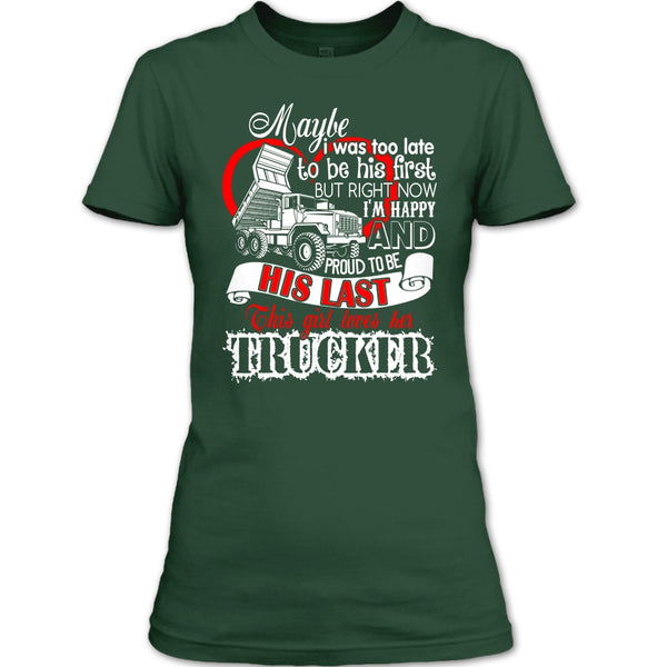 This Girls Loves Her Trucker T Shirt, Coolest Trucker T Shirt