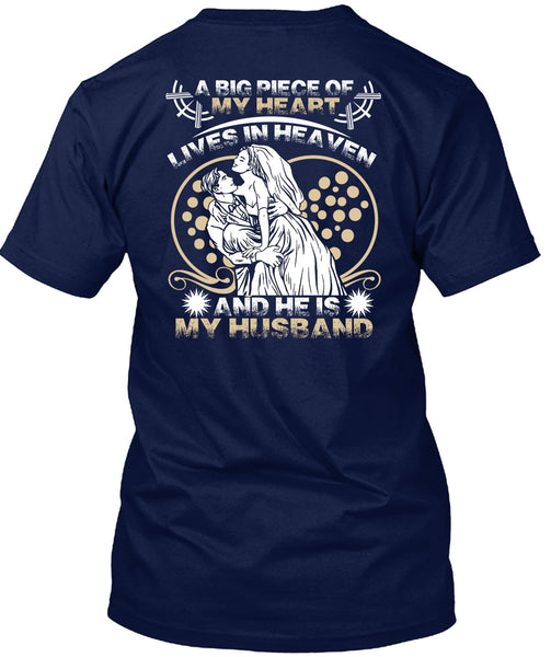 He Is My Husband T Shirt, Lives In Heaven T Shirt