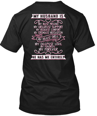 A black t-shirt with the shopify logo