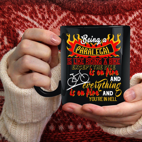 Being A Paralegal Coffee Mug, Riding A Bike Coffee Cup