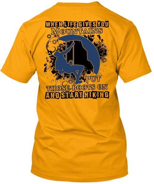 Start Hiking T Shirt, I Love Hiking T Shirt