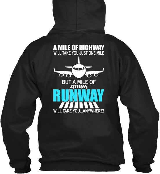 A Mile Of Highway T Shirt, Being A Pilot T Shirt