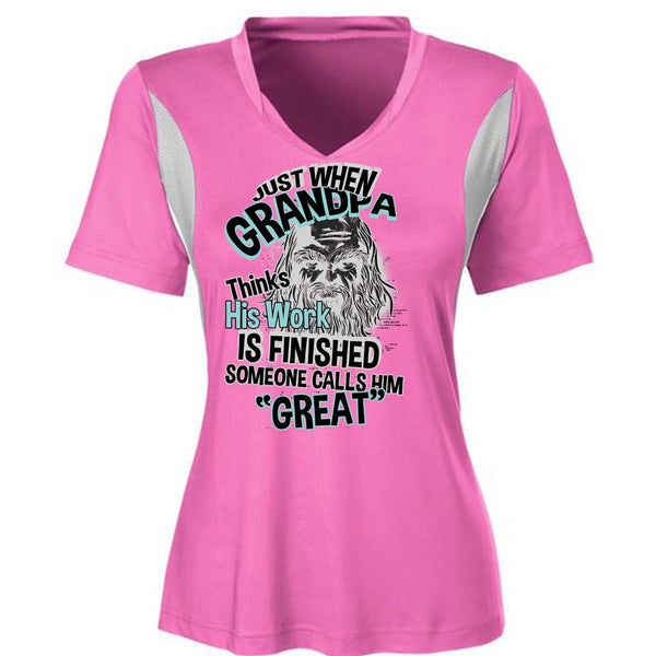 Grandpa Thinks His Work Is Finished T Shirt, I Love Grandpa T Shirt, Awesome T-Shirts