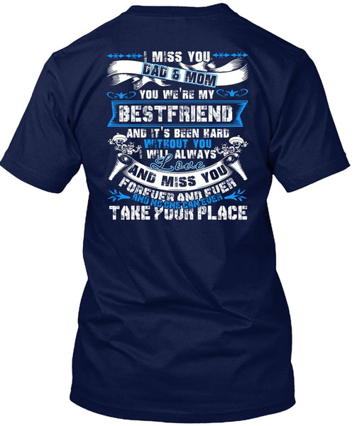 I Miss You Dad And Mom T Shirt, Being A Papa T Shirt