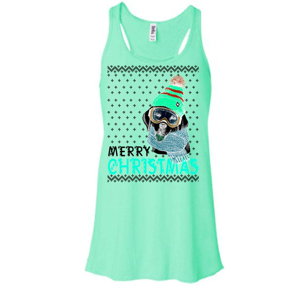 Dog Merry Christmas T Shirt, Coolest Merry Christmas Gift Tank Top