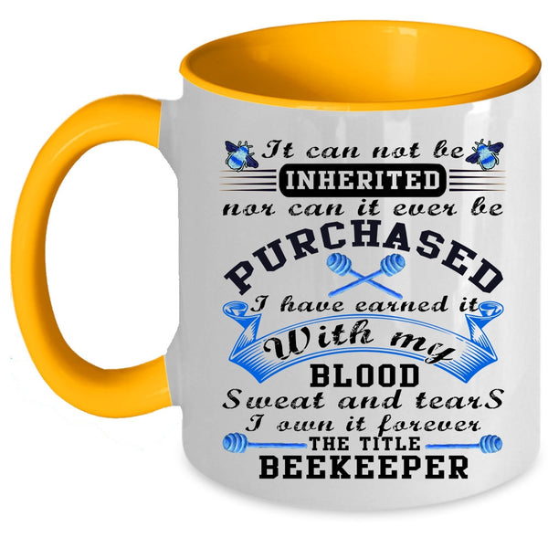 Best Beekeeper Coffee Mug, The Title Beekeeper Accent Mug