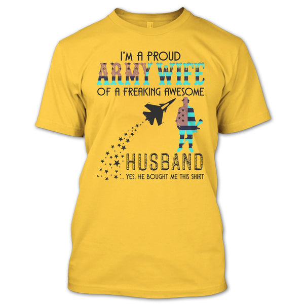 I'm A Proud Army Wife T Shirt, Coolest Army Wife T Shirt