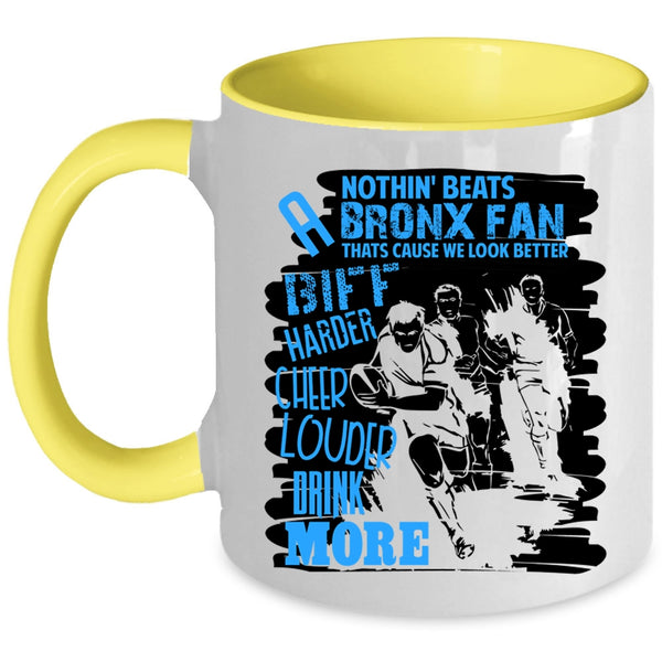 Sport Coffee Mug, Biff Harder Cheer Louder Drink More Accent Mug