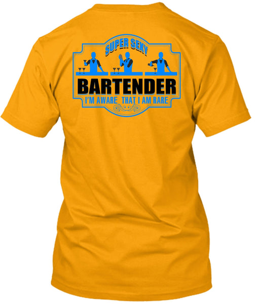 Bartender I'm Aware T Shirt, I Love Bartender T Shirt