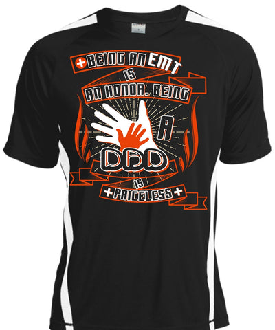 A black t-shirt with the shopify logo