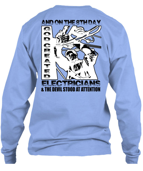 God Created Electricians T Shirt, I Love Electrician T Shirt