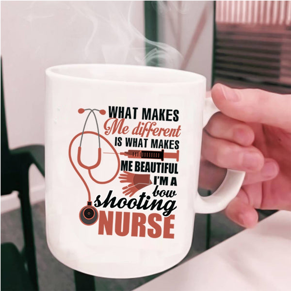 Cool Shooting Nurse Coffee Mug, I'm A Bow Shooting Nurse Cup