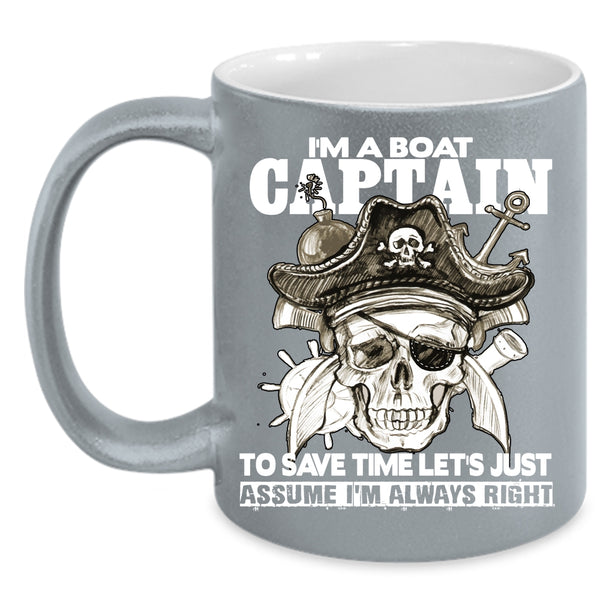 I'm A Boat Captain Coffee Mug, Cool Gift For Sailors Coffee Cup