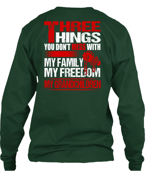 My Family My Freedom My Grandchildren T Shirt, Being A Grandkid T Shirt