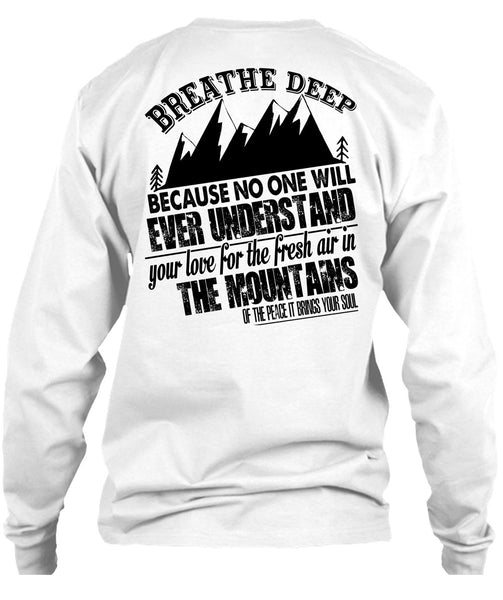 Fresh Air In The Mountains T Shirt, I Love Mountain T Shirt