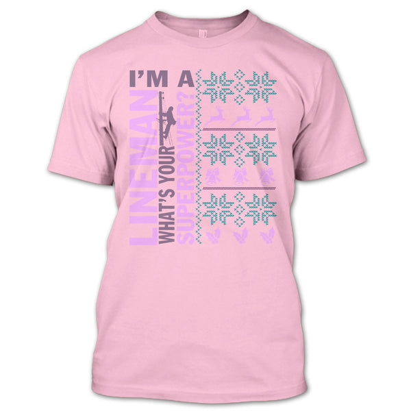 I'm A Lineman T Shirt, Lineman Merry Christmas T Shirt