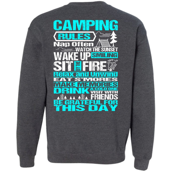 Wake Up Smiling T Shirt, I Love Camping Sweatshirt