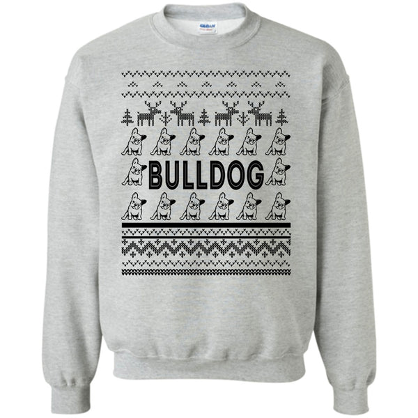 Dog Merry Christmas T Shirt, Bulldog Sweatshirt