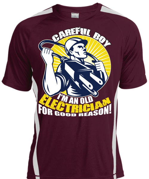 I'm An Old Electrician T Shirt, Being An Electrician T Shirt, Cool Shirt