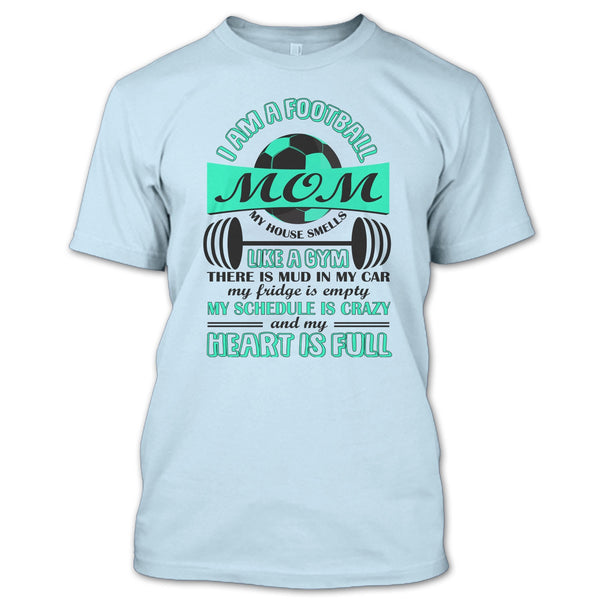 A black t-shirt with the shopify logo