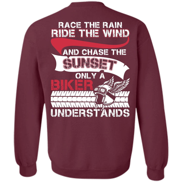 Ride The Wind T Shirt, I Love Biker Sweatshirt