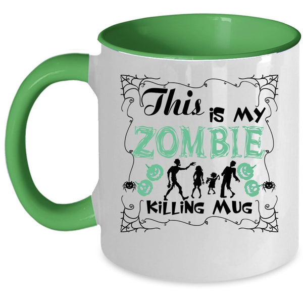 Gift For Halloween Coffee Mug, This Is My Zombie Accent Mug