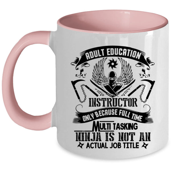 Cool Instructor Coffee Mug, Adult Education Instructor Accent Mug