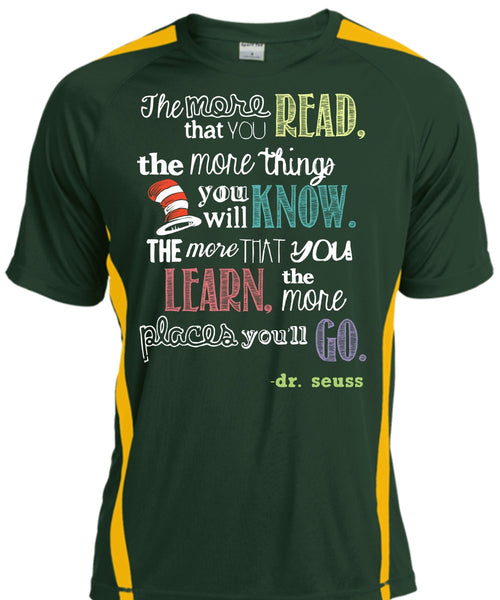 Dr. Seuss T Shirt, The More Things You Will Know T Shirt, The Cat in the Hat T Shirt, You Learn T Shirt, Cool Shirt