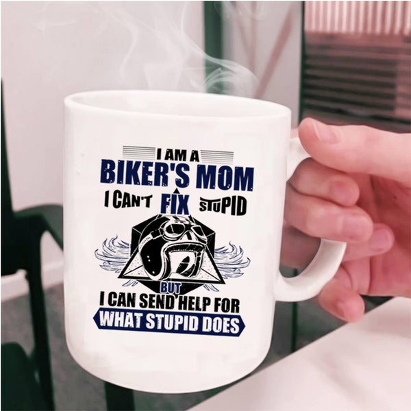 Cool Gift For Biker's Mom Coffee Mug, I Am A Biker's Mom Cup