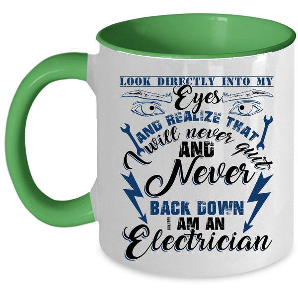 Proud To Be An Electrician Coffee Mug, I Am An Electrician Accent Mug