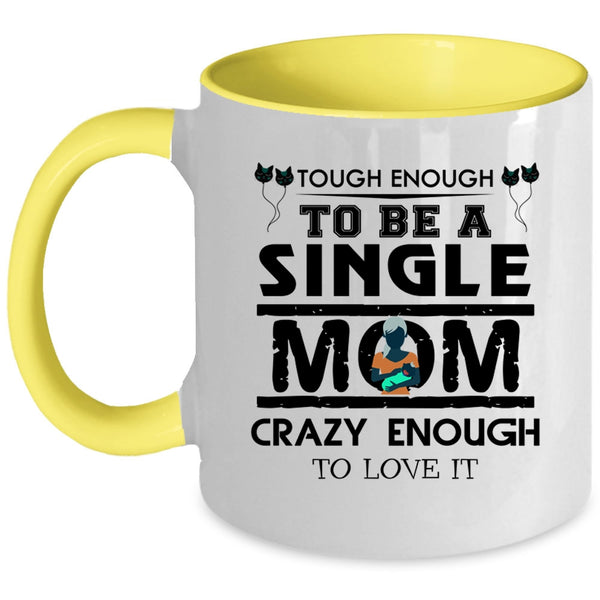 Awesome Gift For My Mom Coffee Mug, Cat Mom Accent Mug