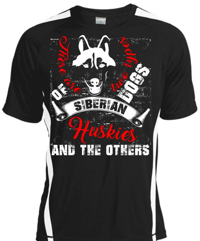 A black t-shirt with the shopify logo