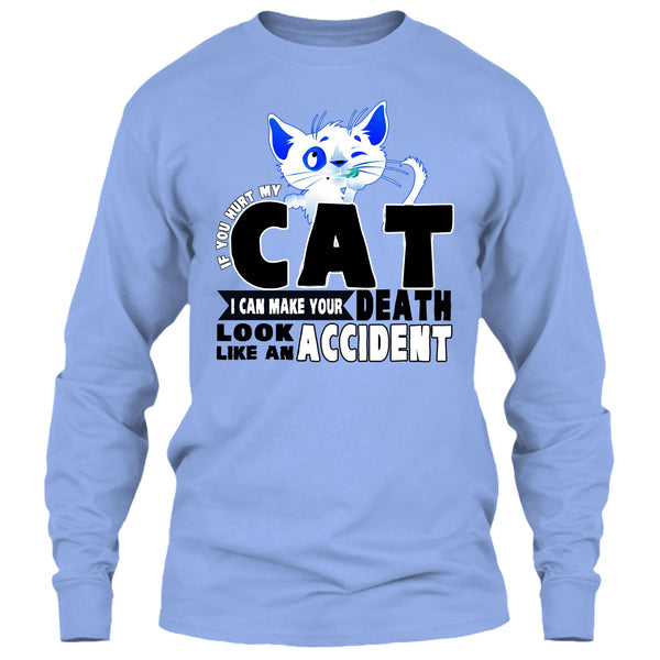 If You Hurt My Cat T Shirt, Funny Cat T Shirt