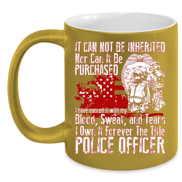 The Title Police Officer Coffee Mug, Funny Policeman Coffee Cup