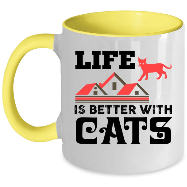 Life Is Better With Cats Cup, Lovely Cats Mug