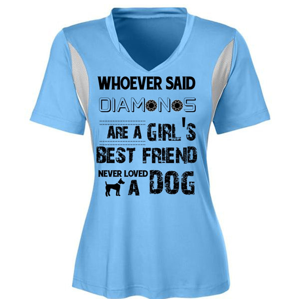 Diamonds Are A Girl's Best Friend Never Loved A Dog T Shirt, Favorite T Shirt