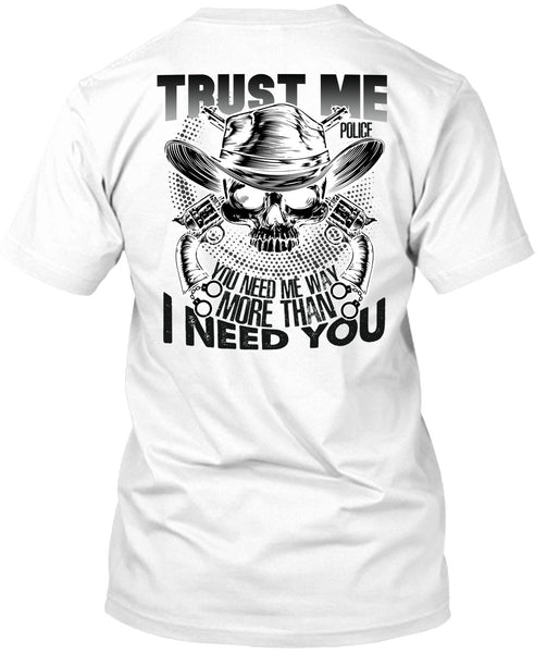 A black t-shirt with the shopify logo