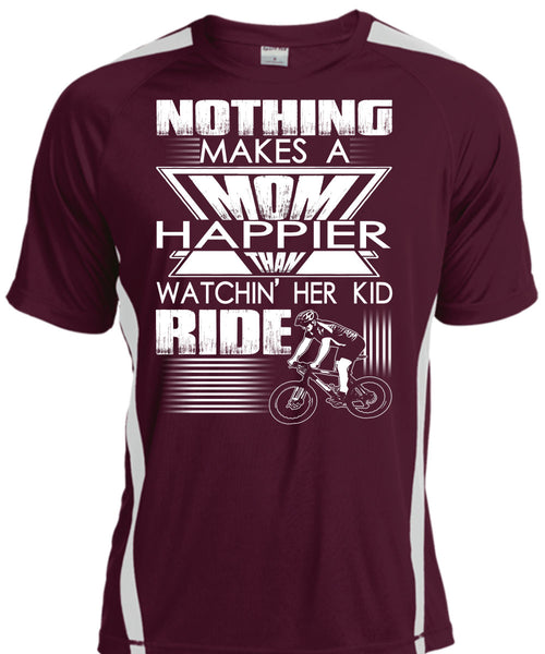 Nothing Makes A Mom T Shirt, Watching Her Kid Ride T Shirt, Cool Shirt