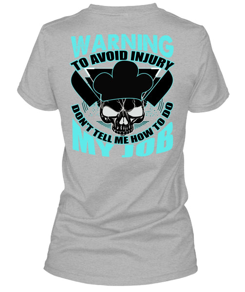 Warning To Avoid Injury T Shirt, I Love Cooking T Shirt