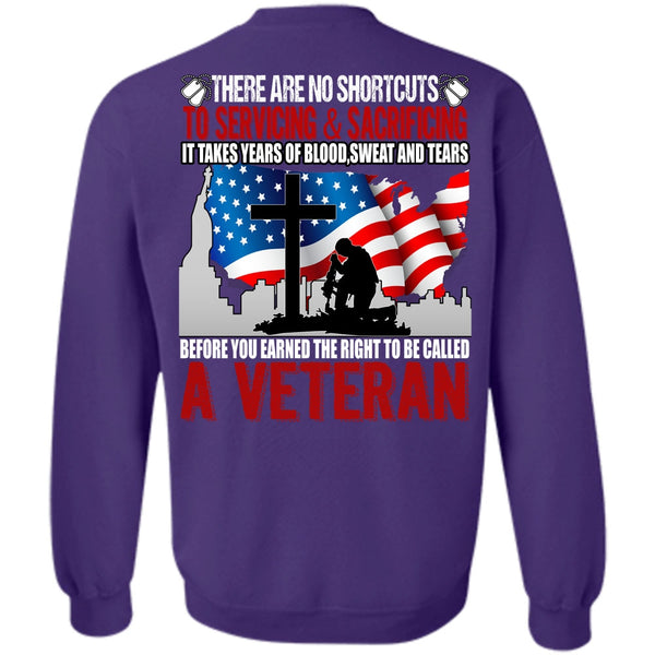 Sweat And Tears T Shirt, I Love Veteran Sweatshirt