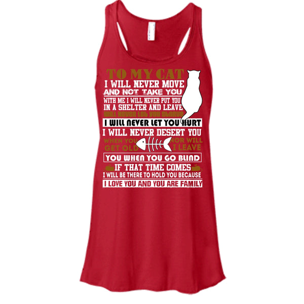 To My Cat T Shirt, I Love You And You Are My Family T Shirt, Cool T Shirt