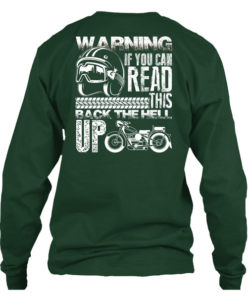 You Can Read T Shirt, This Back The Hell Up T Shirt