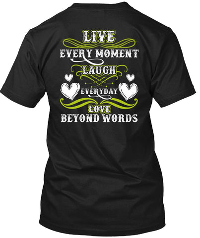 A black t-shirt with the shopify logo