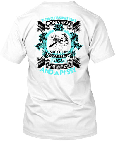 A black t-shirt with the shopify logo