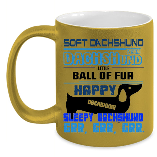 Soft Dachshund Mug, Happy Dachshund Cup, Dogs Mug