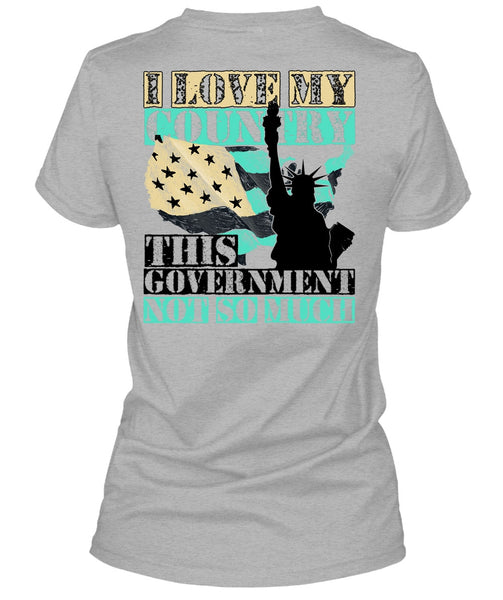 I Love My Country T Shirt, I Love Veteran T Shirt