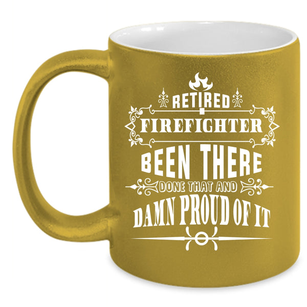 Retired Firefighter Coffee Mug, Awesome Firefighters Coffee Cup
